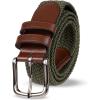imageAmazon Essentials Mens Stretch Woven Braid BeltDark Olive
