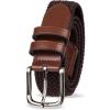 imageAmazon Essentials Mens Stretch Woven Braid BeltDeep Brown