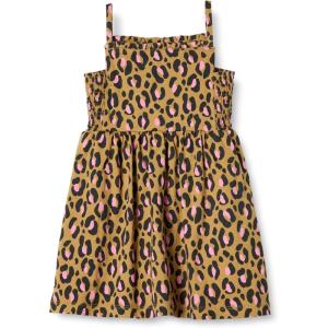 imageAmazon Essentials Girls and Toddlers Cotton Strappy Midi DressDark Tan Leopard