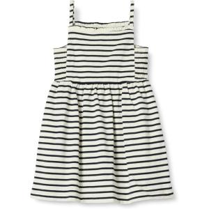 imageAmazon Essentials Girls and Toddlers Cotton Strappy Midi DressEcru Black French Stripe