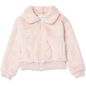 imageAmazon Essentials Girls and Toddlers Faux Fur JacketMauve