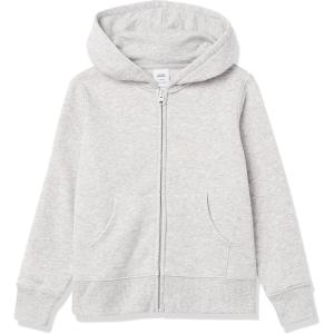 imageAmazon Essentials Girls and Toddlers Fleece ZipUp Hoodie Sweatshirt  Discontinued ColorsLight Grey Heather