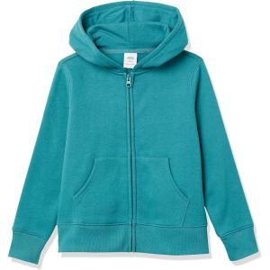 imageAmazon Essentials Girls and Toddlers Fleece ZipUp Hoodie Sweatshirt  Discontinued ColorsTeal Blue