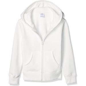 imageAmazon Essentials Girls and Toddlers Fleece ZipUp Hoodie Sweatshirt  Discontinued ColorsWhite