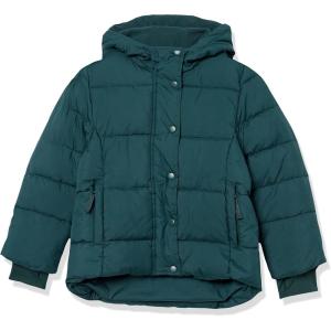 imageAmazon Essentials Girls and Toddlers Heavyweight Hooded Puffer Coat WaterResistantDark Green
