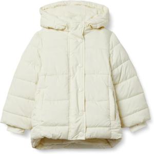imageAmazon Essentials Girls and Toddlers Heavyweight Hooded Puffer Coat WaterResistantIvory