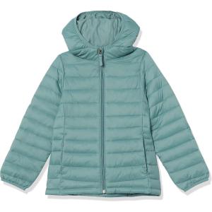imageAmazon Essentials Girls and Toddlers Lightweight WaterResistant Packable Hooded Puffer JacketGreen