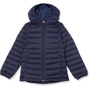 imageAmazon Essentials Girls and Toddlers Lightweight WaterResistant Packable Hooded Puffer JacketNavy