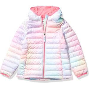 imageAmazon Essentials Girls and Toddlers Lightweight WaterResistant Packable Hooded Puffer JacketPink Ombre