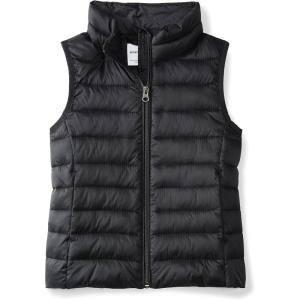 imageAmazon Essentials Girls and Toddlers Lightweight WaterResistant Packable Puffer VestBlack