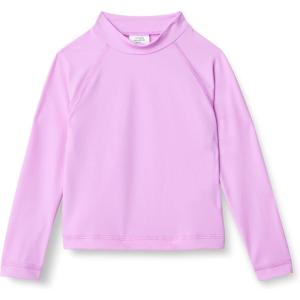 imageAmazon Essentials Girls and Toddlers Long Sleeve Rashguard TShirtBright Lavender