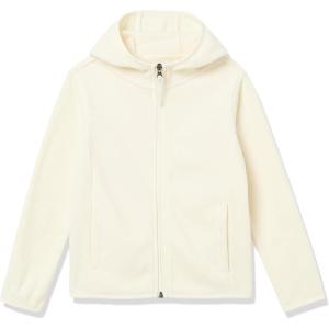 imageAmazon Essentials Girls and Toddlers Polar Fleece FullZip Hooded Lightweight JacketIvory