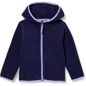 imageAmazon Essentials Girls and Toddlers Polar Fleece FullZip Hooded Lightweight JacketNavy