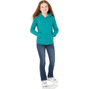 imageAmazon Essentials Girls and Toddlers Pullover Hoodie SweatshirtTeal Blue