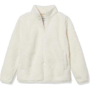 imageAmazon Essentials Girls and Toddlers Sherpa Fleece FullZip JacketIvory