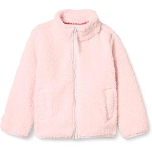 imageAmazon Essentials Girls and Toddlers Sherpa Fleece FullZip JacketLight Pink