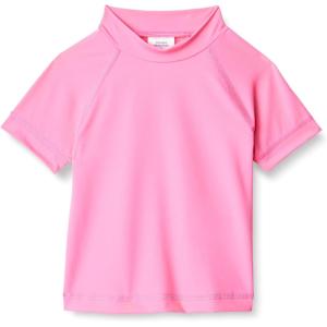 imageAmazon Essentials Girls and Toddlers Short Sleeve Rashguard TShirtHot Pink