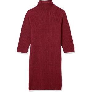 imageAmazon Essentials Girls and Toddlers Soft Touch LongSleeve Mock Neck Sweater DressBerry