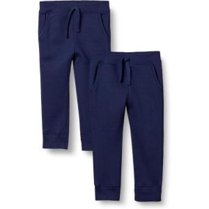 imageAmazon Essentials Girls and Toddlers Sweatpants MultipacksNavy