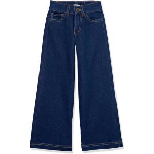 imageAmazon Essentials Girls and Toddlers Wide Leg JeansDark Indigo
