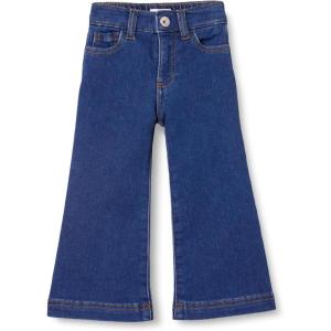 imageAmazon Essentials Girls and Toddlers Wide Leg JeansMedium Indigo