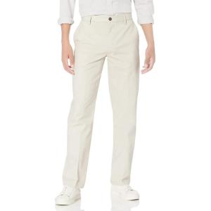 imageAmazon Essentials Mens ClassicFit WrinkleResistant FlatFront Chino Pant Available in Big ampamp TallStone
