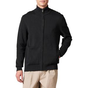 imageAmazon Essentials Mens FullZip Cotton SweaterBlack
