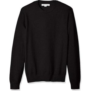 imageAmazon Essentials Mens LongSleeve Crewneck Sweater 100 Cotton Big ampamp Tall Options AvailableBlack