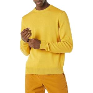 imageAmazon Essentials Mens LongSleeve Crewneck Sweater 100 Cotton Big ampamp Tall Options AvailableGold