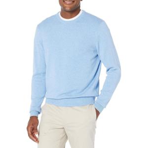 imageAmazon Essentials Mens LongSleeve Crewneck Sweater 100 Cotton Big ampamp Tall Options AvailableLight Blue Heather