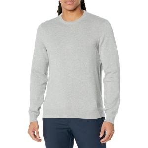 imageAmazon Essentials Mens LongSleeve Crewneck Sweater 100 Cotton Big ampamp Tall Options AvailableLight Grey Heather