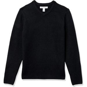imageAmazon Essentials Mens LongSleeve Soft Touch VNeck SweaterBlack