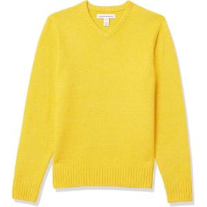 imageAmazon Essentials Mens LongSleeve Soft Touch VNeck SweaterYellow