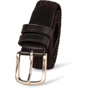 imageAmazon Essentials Mens Stretch Woven Braid BeltBlack