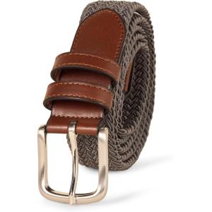 imageAmazon Essentials Mens Stretch Woven Braid BeltGrey