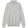imageAmazon Essentials Mens 100 Cotton QuarterZip SweaterMedium Grey Heather