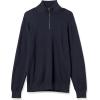 imageAmazon Essentials Mens 100 Cotton QuarterZip SweaterNavy
