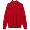 imageAmazon Essentials Mens 100 Cotton QuarterZip SweaterRed