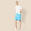 imageAmazon Essentials Mens 9quot Swim Trunks with Mesh Lining Pockets Drawstring ClosureAqua Blue
