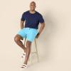 imageAmazon Essentials Mens 9quot Swim Trunks with Mesh Lining Pockets Drawstring ClosureAqua Blue