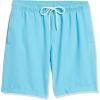 imageAmazon Essentials Mens 9quot Swim Trunks with Mesh Lining Pockets Drawstring ClosureAqua Blue
