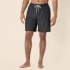 imageAmazon Essentials Mens 9quot Swim Trunks with Mesh Lining Pockets Drawstring ClosureBlack