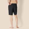 imageAmazon Essentials Mens 9quot Swim Trunks with Mesh Lining Pockets Drawstring ClosureBlack