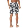 imageAmazon Essentials Mens 9quot Swim Trunks with Mesh Lining Pockets Drawstring ClosureBlack Hibiscus Flower