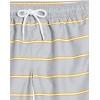 imageAmazon Essentials Mens 9quot Swim Trunks with Mesh Lining Pockets Drawstring ClosureGrey Stripe