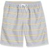 imageAmazon Essentials Mens 9quot Swim Trunks with Mesh Lining Pockets Drawstring ClosureGrey Stripe