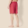 imageAmazon Essentials Mens 9quot Swim Trunks with Mesh Lining Pockets Drawstring ClosureLilac Red Crocodiles