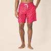 imageAmazon Essentials Mens 9quot Swim Trunks with Mesh Lining Pockets Drawstring ClosureLilac Red Crocodiles
