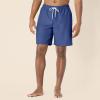 imageAmazon Essentials Mens 9quot Swim Trunks with Mesh Lining Pockets Drawstring ClosureNavy