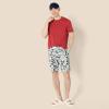 imageAmazon Essentials Mens 9quot Swim Trunks with Mesh Lining Pockets Drawstring ClosureNavy Folk Floral